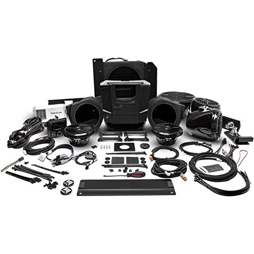Rockford Fosgate RNGR-STAGE4 400 Watt Stereo, Front Lower Speaker, Rear Speaker, and Subwoofer Kit for Select 2015-2018 Polaris Ranger Models Rockford Fosgate RNGR-STAGE4 400 Watt Stereo, Front Lower Speaker, Rear Speaker, and Subwoofer Kit for Select 2015-2018 Polaris Ranger Models